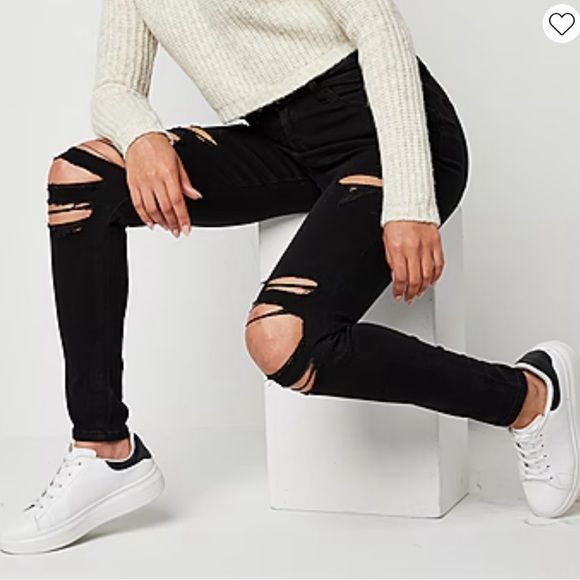 Arizona Juniors distressed Jeans , High Waisted Size 15 - Picture 7 of 7